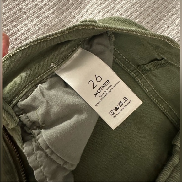 MOTHER Green Flare Wide Leg Jeans - Picture 14 of 15